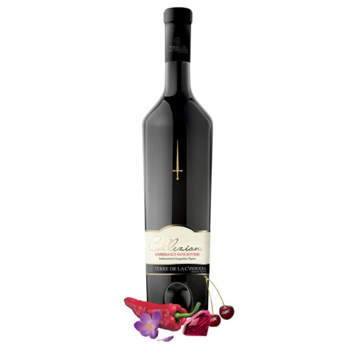 Terre de la Cvstodia Colli Martani Rosso (Sangiovese, Merlot, Sandrantino) Umbria, Italia 750 ml